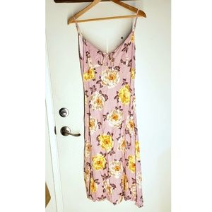 "Blue Blush" floral summer dress
